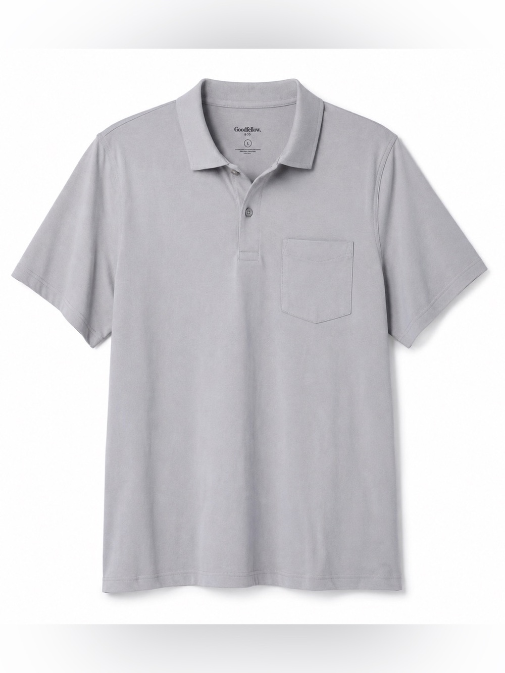 Goodfellow & Co Men's Light Gray Pocket Polo